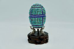 sterling silver egg figurine