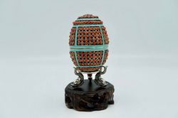 sterling silver egg figurine