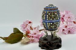 sterling silver egg figurine