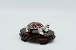 sterling silver turtle figurine