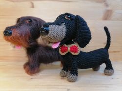 crochet pattern dachshund dog - digital pattern pdf