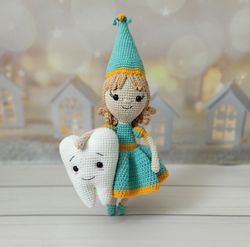 tooth fairy,baby doll toy,first tooth,handmade doll,fairy toy,first tooth party