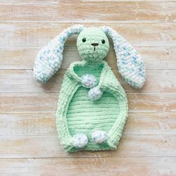 rabbit handmade doll, crochet bunny plush toy