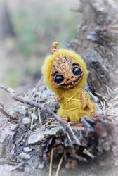 halloween fantasy mr. pumpkin fantasy creature toy creation doll, animal doll, fantasy beast,