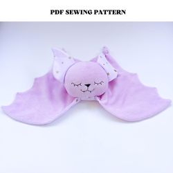 pdf sewing pattern bat lovey baby comforter digital download