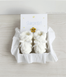 pregnancy announcement grandparents box (cream)