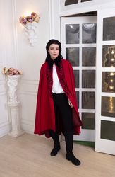 grisha heartrender red cape - shadow and bone cosplay costume
