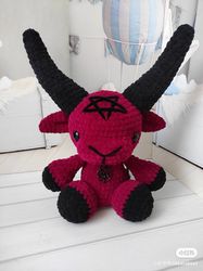 big crochet  baphomet toy