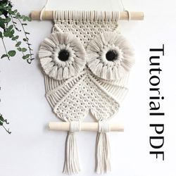 macrame owl pattern, macrame wall hanging pattern pdf, macrame tutorial for beginners