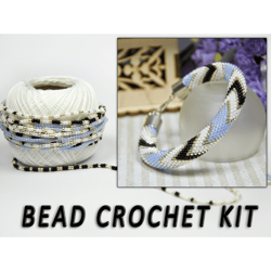 jewelry making kit anchor bracelet, bead crochet kit, adult - Inspire Uplift