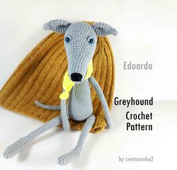 greyhound crochet pattern whippet crochet pattern amigurumi dog pattern