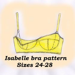 1950s longline bra pattern, Strapless longline bra pattern - Inspire Uplift