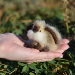 needle felted rabbit/rabbit lover gift/realistic rabbit/needle felted animal