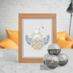 angel, cross stitch pattern, gnome cross stitch, counted cross stitch