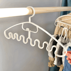 Space Saving Multi Pants Hanger With Clips - Inspire Uplift