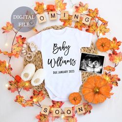 personalised pregnancy announcement digital thanksgiving for social media