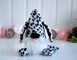 dalmatian plush gnome dog gift . custom gift for dog lover