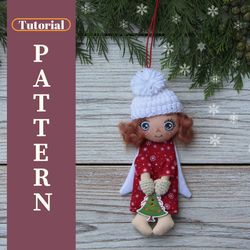 christmas tree angel pattern toy ornaments doll pattern