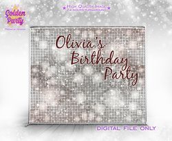 sequin shimmer backdrop, sequin shimmer wall, rose silver backdrop