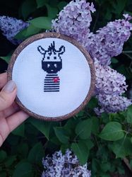 zebra cross stitch pattern