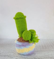 amigurumi cactus penis crochet pattern. funny crochet penis pattern