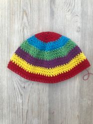 bright colors bucket hat crochet