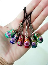 set of 20 pieces of matryoshka dolls keychain for car keys thank you gift, russian doll, sisterly gift