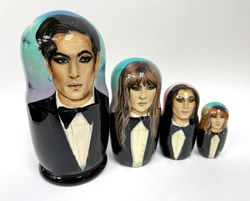 maneskin band nesting dolls måneskin superstar Сustom portrait italia eurovisión 2021