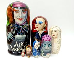 memorabilia from the movie nesting dols "alice in wonderland"