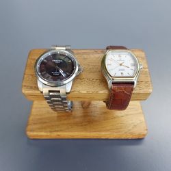 wood watch display/holder/stand for men and women. gift for a husband, dad, boss