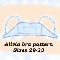 Wireless support bra pattern plus size, Jacqueline,Size29-33 - Inspire  Uplift