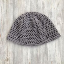 puff stitch crochet beanie hat made to order