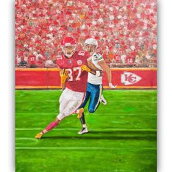 football painting sports original art football wall art  sport home decor artwork