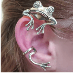 ear buckle ear clip alloy pretty beach women girl clip on earrings women funky hoop earrings.