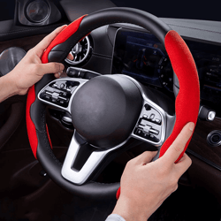 car anti-skid plush steering wheel cover