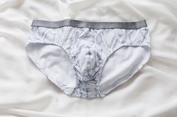 python mens cotton front pouch brief - zion - couples matching underwear