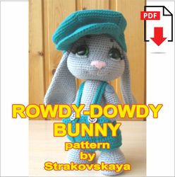 tutorial: rowdy-dowdy bunny crochet pattern very 1 st original