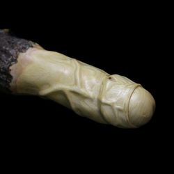 wood penis 239, erotic art sculpture, wooden penis sculpture, adult content.