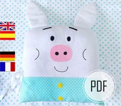 pillow pig diy / pig pillow pattern