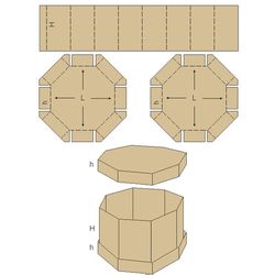 gift box template.