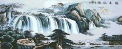 scheme cross stitch pattern | waterfall | #134