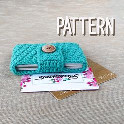 crochet card holder pattern, pattern for beginner, crochet pdf