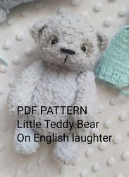 crochet pattern bear/ amigurumi pattern animals/ crochet little bear/ easy pattern teddy bear/ amigurumi plush bear pdf