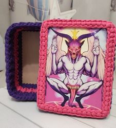 basket crochet with baphomet