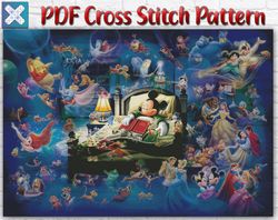 mickey mouse cross stitch pattern / disney cross stitch pattern / dream cross stitch pattern / large printable pdf chart