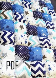 patchwork blanket pattern / patchwork baby blanket diy