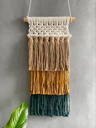 color block macrame wall hanging pattern pdf, boho wall art, wall tapestry, geometric wall art, macraweave