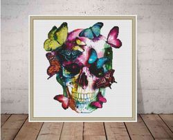 skull cross stitch pattern pdf