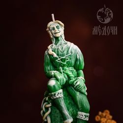 set of silicone mold for candles/ resin “the scandinavian god loki”. god of deceit and cunning. set of scandinavian gods