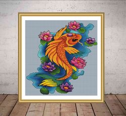 fish cross stitch pattern